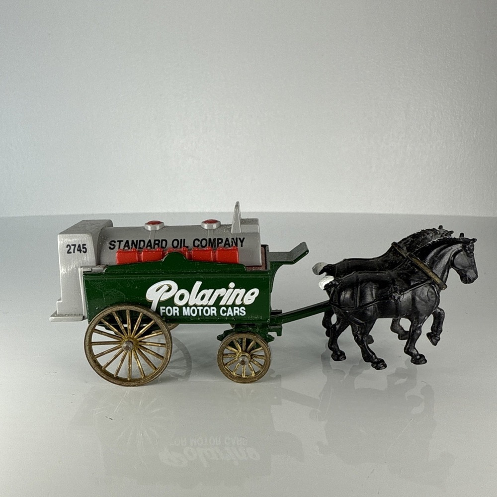 LLEDO POLARINE Die Cast Horse Drawn Truck Christmas Village Figurine Collectible